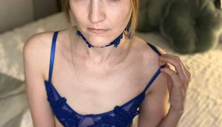 Bondage dress up, ready to teach him a lesson