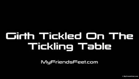 Girth Tickled on the Tickling Table