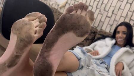 Princess Sabine Dirty Feet and spit JOI