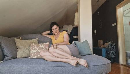 Dark brown and shimmery