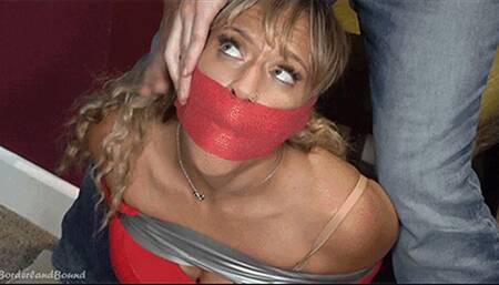 Renee in: Smouldering Red Lady of Romance Punked, Bound & Utterly Unable to Get Loose - Try as She Might!! (HD)