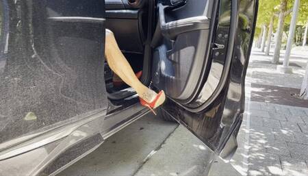 KsSunflwr, red heels & red dress part 1