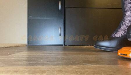 Orange Toy Sports Car Crush