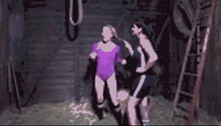 trashy bitches in the barn - mp4 1080p