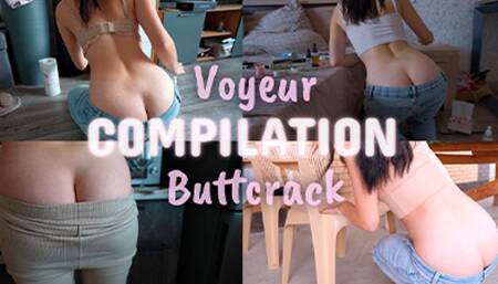 Voyeur! Buttcrack compilation