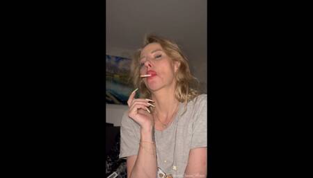 Chain smoking the first 3 cigs after waking up