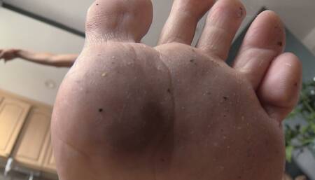 FILTHY FOOT SLUT - Foot Fetish, Dirty Feet, POV, Giantess, Foot Slave - MP4
