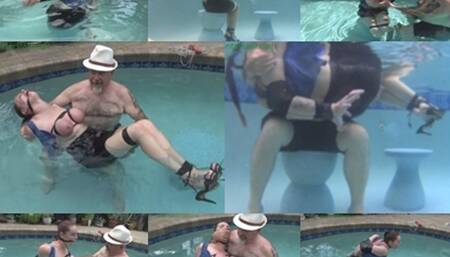 Tape bound in the pool and made to cum (MP4 SD 3500kbps)