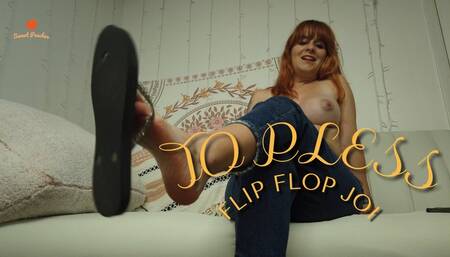 Topless flip flop dangle JOI