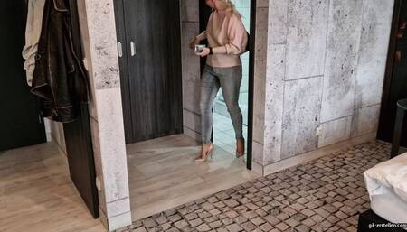 Burglar sniffs my pantyhose and bites my toes HD mp4 1920x1080