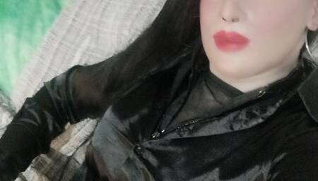 Tania smokes on the terrace