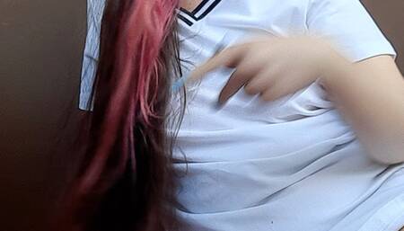 Smoking a marlboro red