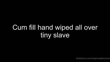 Macrophilia - used to clean cum off my hand