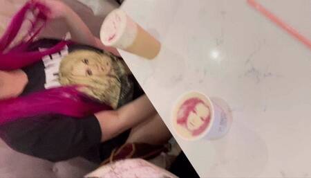 FAT BABES EATING GIANT CHILIDOGS AND CAKE