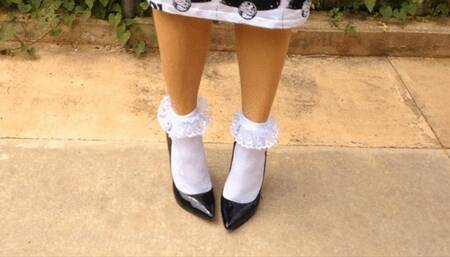 KsSunflwr, Joey-O heels & frilly socks