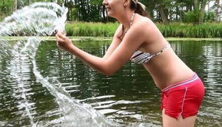 Pink Shorts Wetlook HD-480