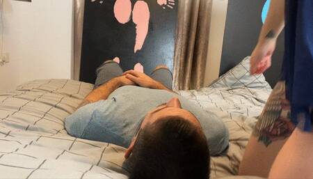 Close up thong facesitting