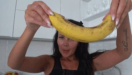 I swallowed a whole banana along with a little man c