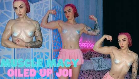 Muscle Macy Oiled Up JOI - WMV