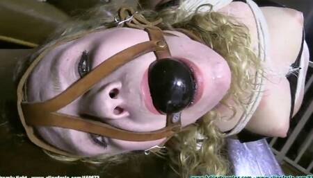 Ultra tight hogtie on the coffee table PART 2