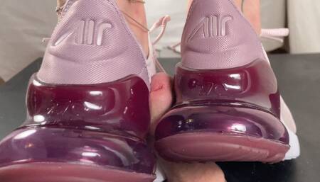 A Shoejob with Nike Air 270 - CBT and Cockrush with Nike Sneakers - slave - HD