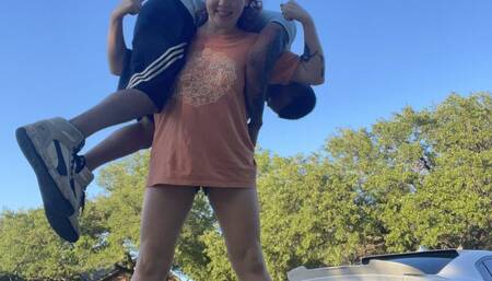 Lift and carry session with Sassy