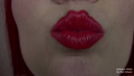 Square Lips and Smeared Lipstick