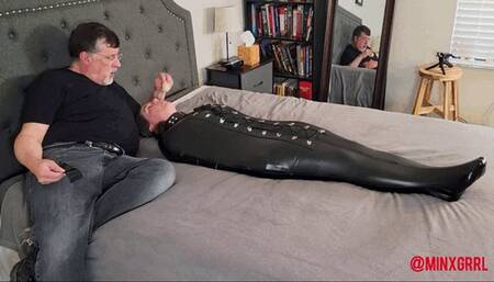 Zipped and buckled in two rest sacks and two hoods - Minx and Cinched (WMV Format)