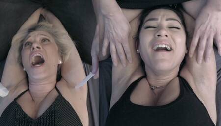 PIT TICKLING - Goddess Dee, Sahrye, armpits, upperbody Tickling, Tickling - WMV