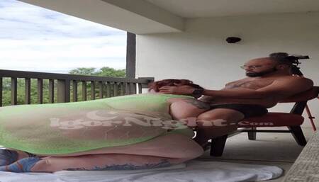 Balcony Quickie with SSBBW Shannon Marie