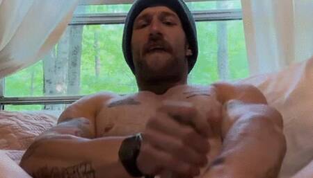 Nicholas Ryder Uses A Dildo In His Bedroom