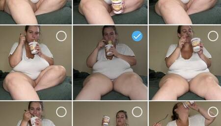 Belly Eating Noodles No Talking