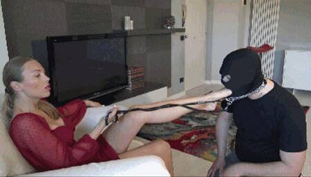 GABRIELLA - Sometime I want a new slave at my service - EXTREME foot gagging NON STOP