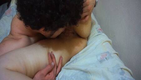 Teen couple have sex with 69 position and cum swallowing