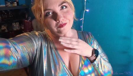 Silver Holo Minidress MILF