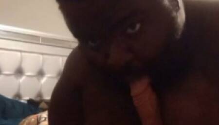 Compilation of Me Sucking Dildo between my Boobs after I Smacked my Ass in Bed