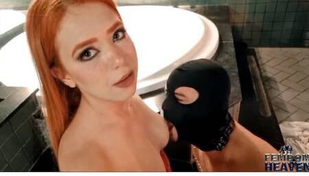 Cuckolded by a 18 years old redhead Goddess (wmv)