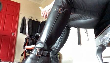 Wax, Humiliation and Sucking Strap-On