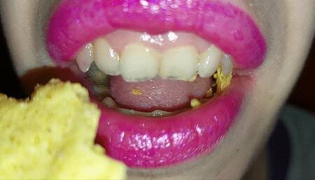 chewing and eating tortillas - wmv