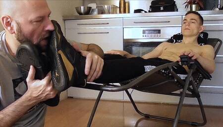 18-Year-Old Twink Tickled & Foot Worshipped