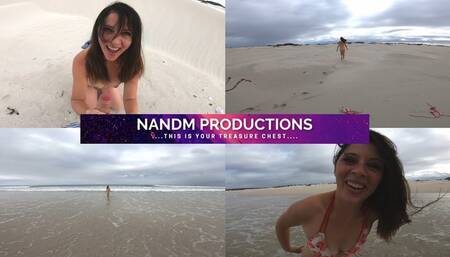 Beach Naked Blowjob HandJob Cum Play_WMV HD