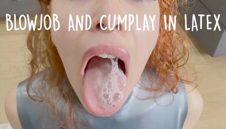 BLOWJOB AND CUMPLAY IN LATEX wmv