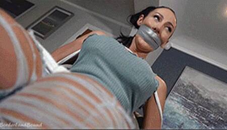 Mila Amora in: Her Maniac Date Night Ordeal: One Badly Bungled Revenge Plot Sees Her Bound & Helpless Yet Again! (WMV)