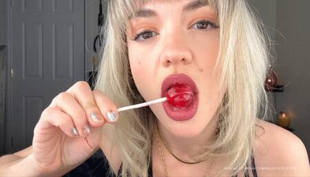 Spit Fetish W LollyPop POV