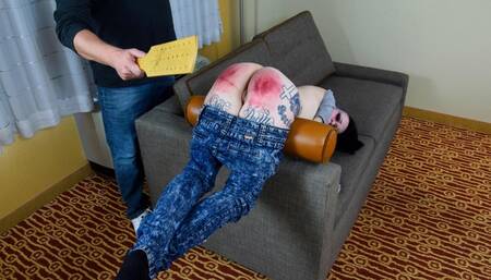 Paddled For Bad Behavior - MP4 720x480