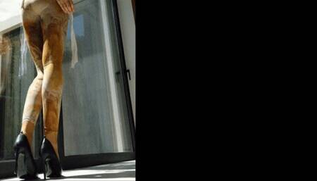 Sheer Pantyhose under Sheer Leggings