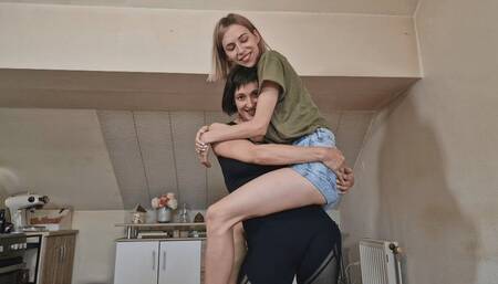 She is so comfortable on my hip