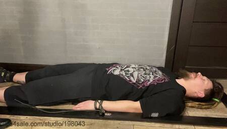 Heels, stockings and barefeet trample