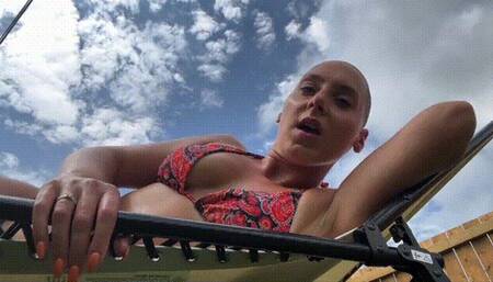 CAUGHT Jerking To Tanning Giantess!