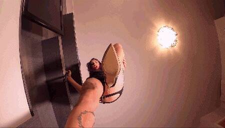 LILLI BAYLE - The pathetic life of my tiny man - Stomping and crushing under shoes, feet and ass - Giantess style